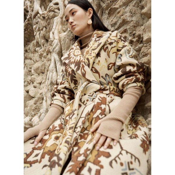 RUNWAY Ulla Johnson Women's Juliana coat With Floral Motif - Picture 4 of 9